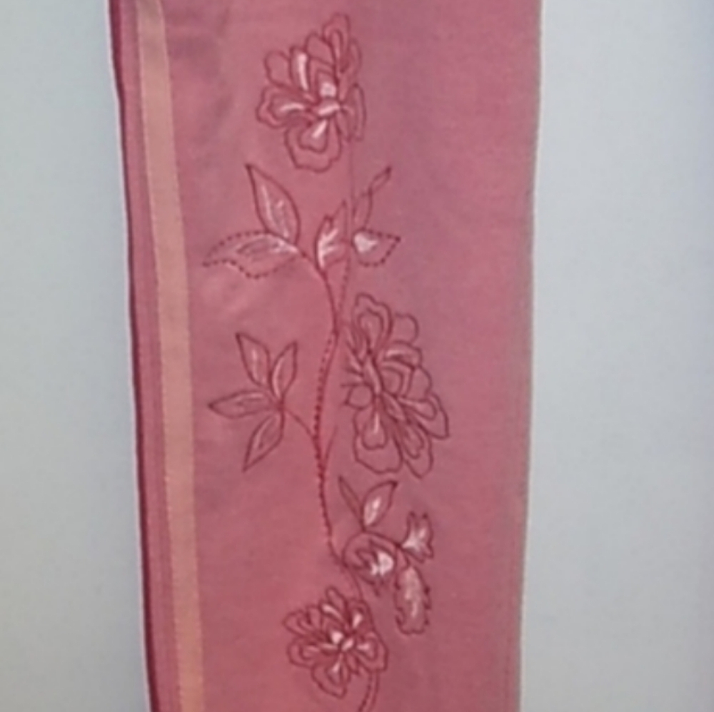 NWT DG2 BY DIANE GILMAN Downtime Floral Embroidered Striped Track Pants Joggers - Picture 6 of 8